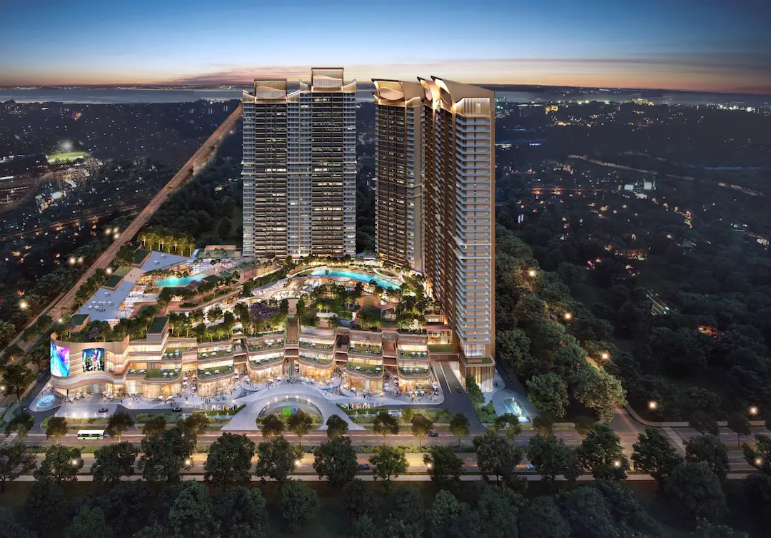 M3M The Cullinan Sector 94 Noida masterplan overview showing the 12.8-acre mixed-use development, luxury residential towers, Cullinan Avenue retail, and Noida Expressway location